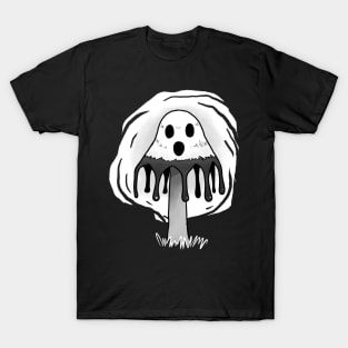 Inky Caps Mushroom Ghost T-Shirt